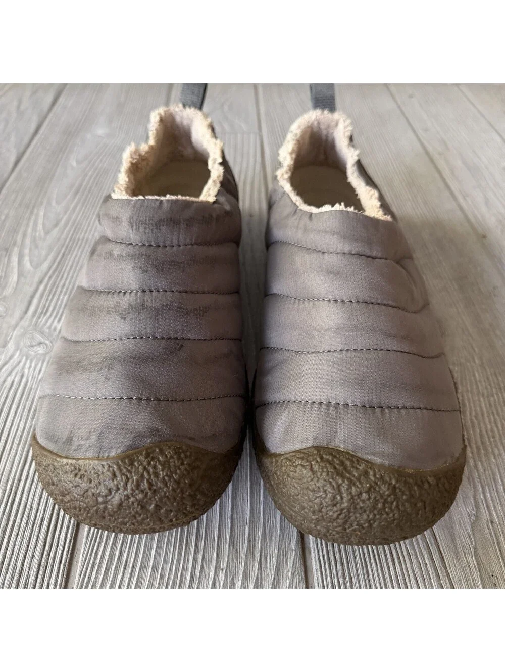 KEEN Cush Howser Men's 9 Quilted Slippers Slip-On Fleece Lined Camp Shoes Hike